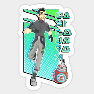 Kaz and CB-23 Sticker